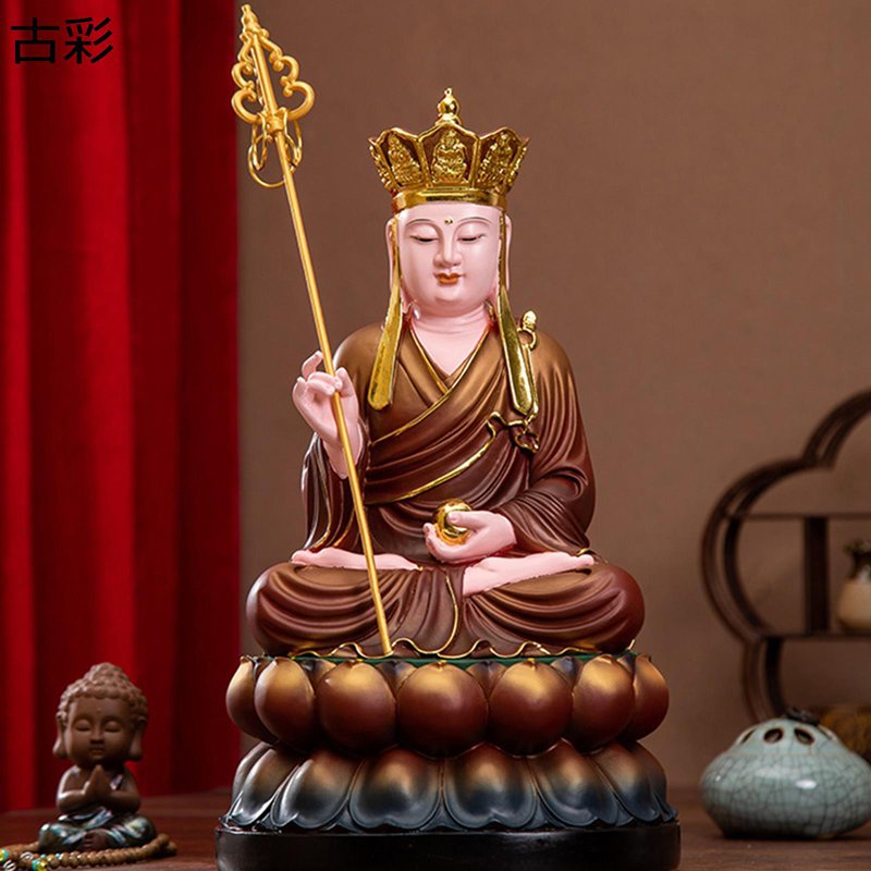 地蔵菩薩 地蔵菩薩像 仏像 樹脂製 お地蔵様 仏壇仏像 樹脂彫刻 座像 開運祈願 厄除け 魔除け 水子地蔵 子育て・水子供養・守護 祈る 風水アイテム 装飾品 家庭 オフィス リビングルーム 敬老の日