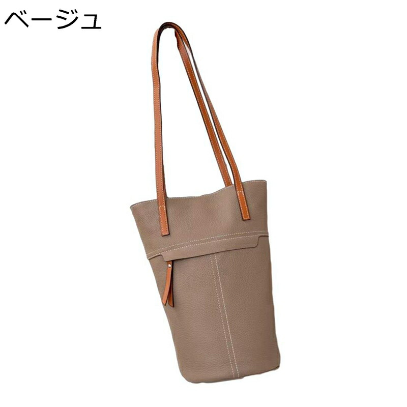 井戸釣瓶型 なめし革 ハンドバック 春夏 レディース ショルダーバッグ 本革 縦型 前衣嚢 中仕切り 磁石バックル 大電気容量 お上さん用 軽さ 手提げ レトロ 韓国 かばん 撥水産業 母の日 お出かけ 差し上げ物 通学 通い 日常