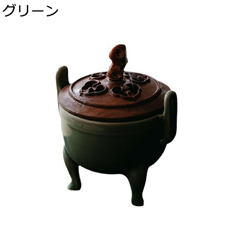 瀬戸ものの香炉 お香立て 線香立て 飾りつけ お香入れ 蓋付き添い人 ひと休み 丸香炉 香炉皿 茶道具 香道用 灰がこぼれない 心を落ち着かせてくれる 創造的 卒式 生まれ落ちる日差し上げ物 仏壇用