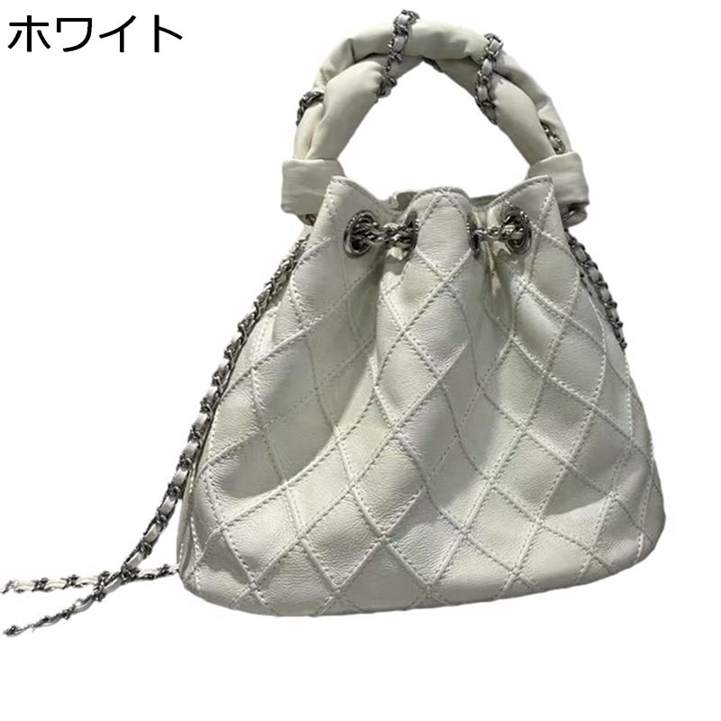 本革トートバッグ 菱形 チェーン 巾着式開閉 リュック リュックサック レディース ハンドバッグ 軽量 キューブ 通勤バッグ 2way 自立型 ショルダー ストラップ付き キューブ型 おしゃれ 女性 学生 小物整理｜感謝マーケット