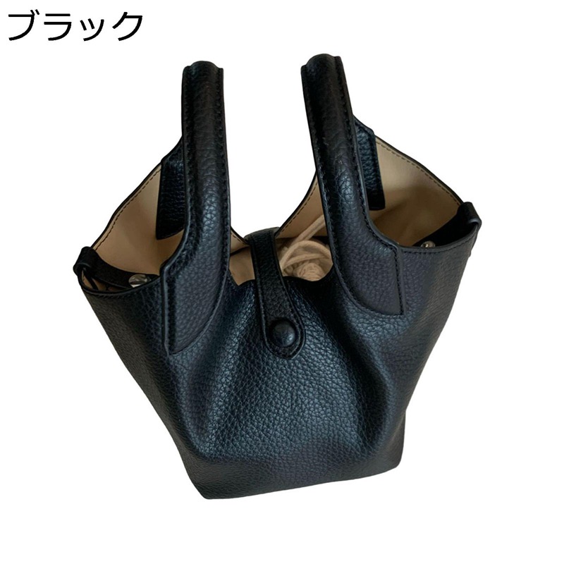 トートバッグ 井戸釣瓶 レディース ハンドバック たわい無い大きさ シボ感 軽さ 通い御徒面子 2way 独立独歩 肩部 ミニ車寄せ付き添い人 同盟罷工さあ美付き添い人 正六面体型 キレイめ 高押し出し 分かりやすい 流行り