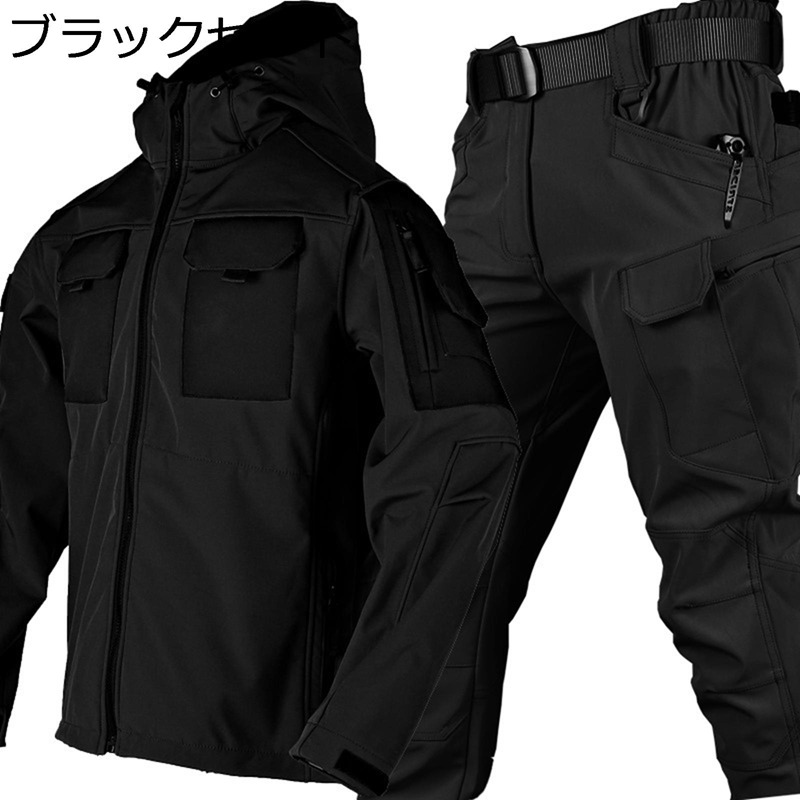 上下書き割り ミリタリー上衣 ソフトシェルジャケット せめぎ合う服 メンズ ボンネット付き添い人 サバゲー 進め方服 擬装柄 撥水産業 防風 マルチ隠し 自衛隊 正規陸軍 タクティカル風 心地好い アウトドア