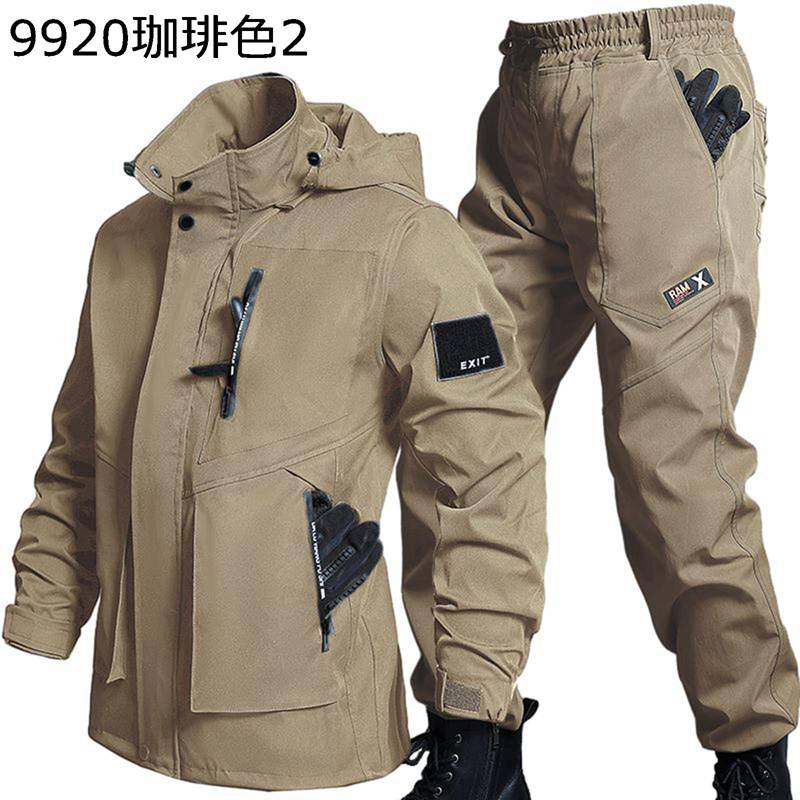 ミリタリー上衣 タクティカルパンツ メンズ 上下書き割り サバゲー 進め方服 せめぎ合う服 擬装柄 撥水 ボンネット付き添い人 無地 速乾 マルチ隠し アメカジ 心地好い アウトドア 一種独特軍事部隊 難民キャンプ