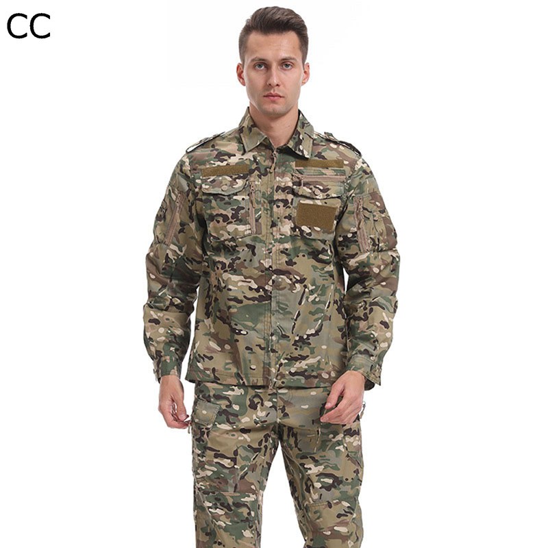 ミリタリージャケット メンズ 2点セット サバゲー 作業着 ジップアップ 戦闘服 吸汗速乾 耐摩耗 防撥水 マルチポケット ミリタリー風 自転車 狩猟 キャンプ ワーク 陸軍 農業 砂漠迷彩｜感謝マーケット 6,621円