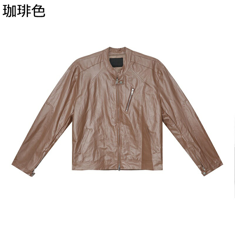 上衣 メンズ 韓国風 流行り物 上衣 前掛け スタジャン 秋服 冬服 心地よい アウター トップス ゆったり 無地 お出掛け 成人男性用 日常 通い用 周遊 20代 30代 40代
