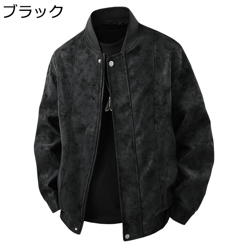 レザージャケット メンズ ライダースジャケット 長袖 pu皮ジャン 立ち襟 フェイクレザー アウター 防寒着 保温 防水 パンク風 バイク系 原宿 ファッション 紳士服 秋冬服 大きいサイズ ゆったり