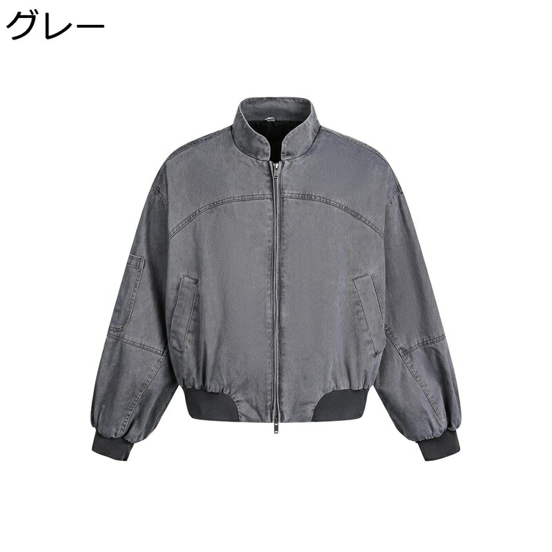 メンズ デニムジャケット gジャン レディース ジャンパー アウター カーゴ スプリングコート ウォッシュ加工 ストリート 防寒 防風 立ち襟 コート 長袖 オーバーサイズ 個性的 カッコイイ 紳士着 ジージャン|感謝マーケット