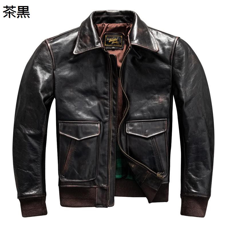 本革ジャケット メンズ ライダース フライトジャケット 油蝋処理レザー 牛革 ヴィンテージ 革ジャン 防寒 防風 コート ブルゾン 春秋冬 ジッパー お洒落 バイク 通勤 ストリート|感謝マーケット
