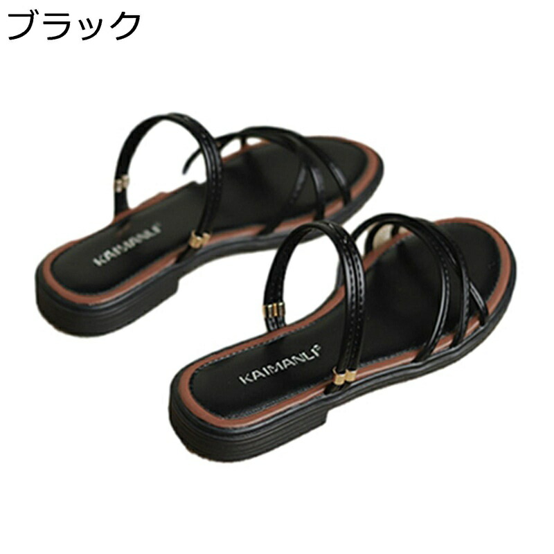 サンダル ビーサン レディース 2WAY 両用 ビーチサンダル 夏サンダル フラット スリッパ クロスストラップ 春夏用 ボヘミアン風 疲れない 履きやすい 滑りにくい 透気性 細見え ファッション シンプル 日常