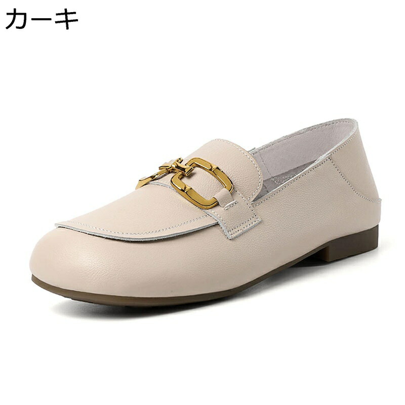 置き目毛皮 ビットローファー レディース モカシン 本革 歩き分かりやすい 置き目踵 妊婦靴 上滑り打ち切り おっ母さんシューズ スリッポン 韓国風 今めかしい 金具飾りつけ 軽さ 疲れない 美脚 お上さん靴 心地よい