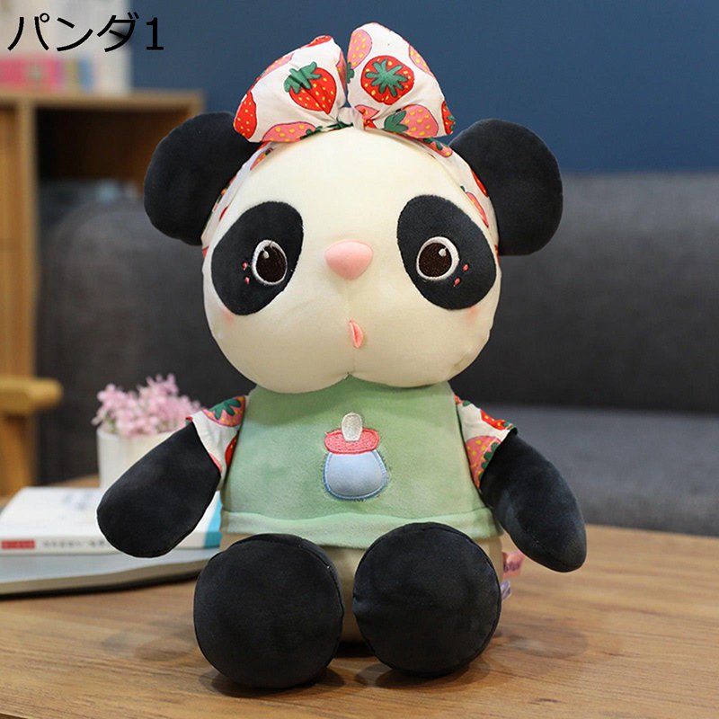 ぬいぐるみ パンダ縫いぐるみ 可愛い 蝶結びパンダ ふわふわ 萌え萌え 癒し系 フルーツパンダ 抱き枕 柔らかい 家族 友達 おもちゃ お祝い 誕生日 クリスマス プレゼント 4,082円