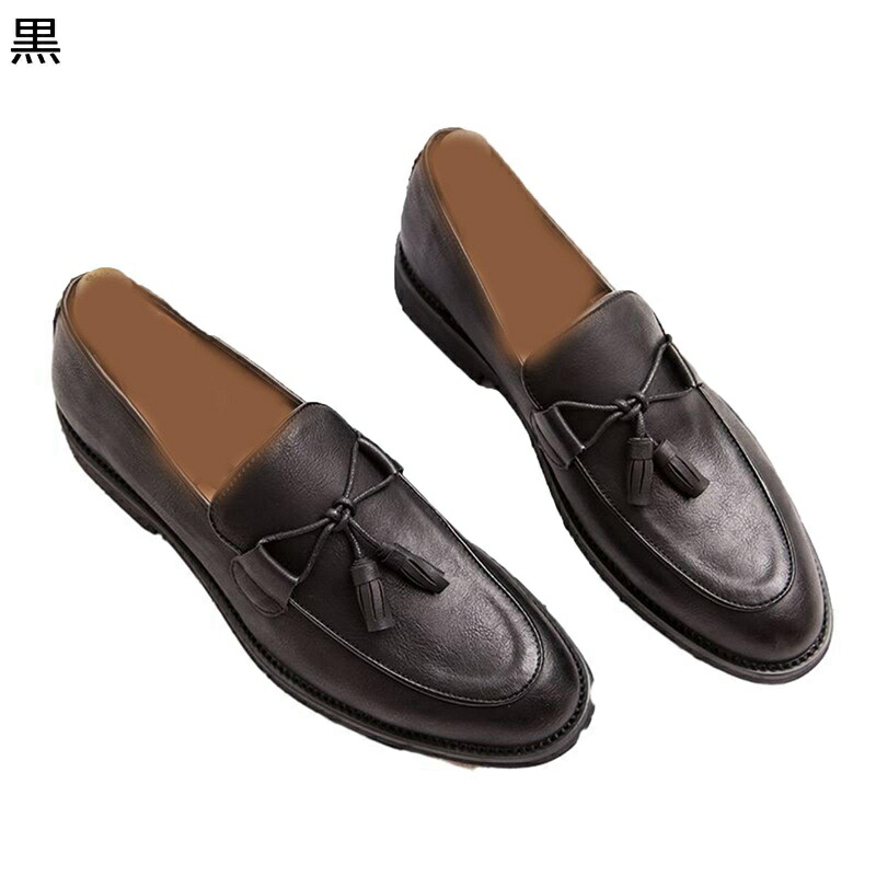 置き目毛革 モカシン シュロの葉 途轍も無い大きさ タッセル付き添い人 つがい結び メンズ スリッポン 心地よい フラッツシューズ 成人男性靴 事務所 分かりやすい 置き目踵 走れる 春夏秋冬