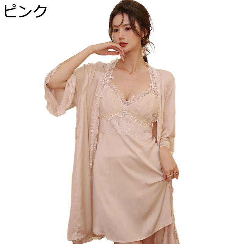キャミソール お部屋衣装 化粧着 パジャマ 寝巻き レディース 蝶?び シュロの葉 Vのど首 花柄スピード競技 膝丈 胸パッド付き添い人 お部屋お召しもの お部屋着 2点仕掛ける 年月針路 前食い違い 妃殿下 好いたらしい