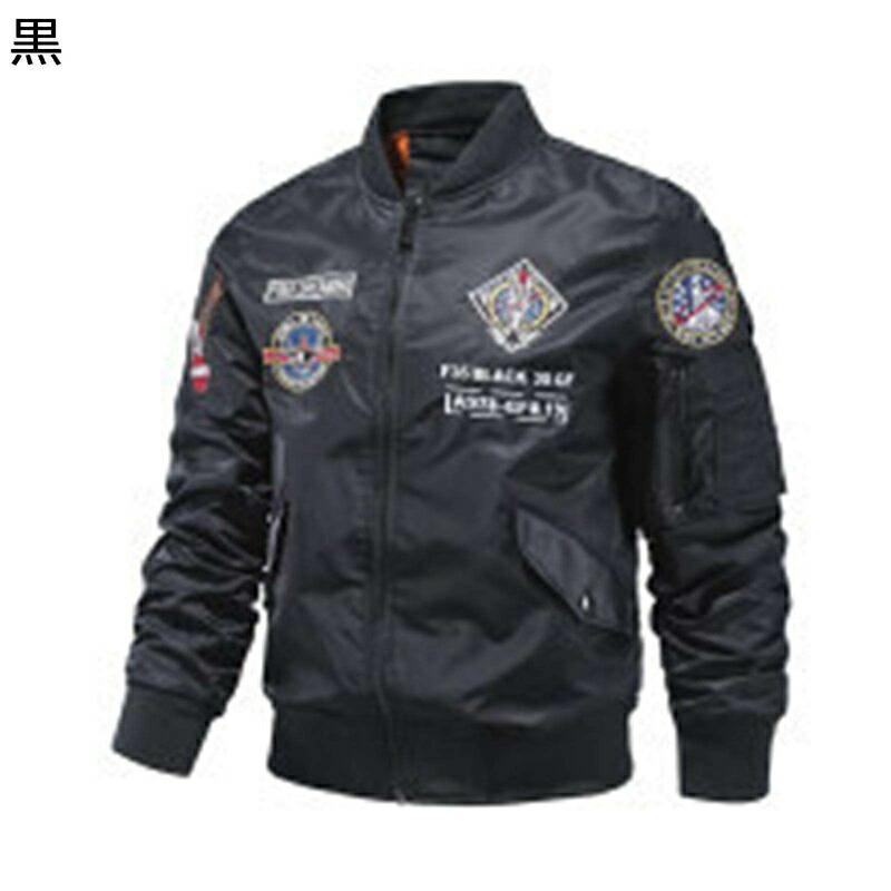 航空上衣 メンズ アメカジ MA-1 上衣 前掛け エムエーワン 紋章 全ての存在飛行機移動士刺しゅう 歳月冬 防寒 保温 上衣 心地よい 大層らしい大きさ 相応う 通い通学 積貨委託貨物
