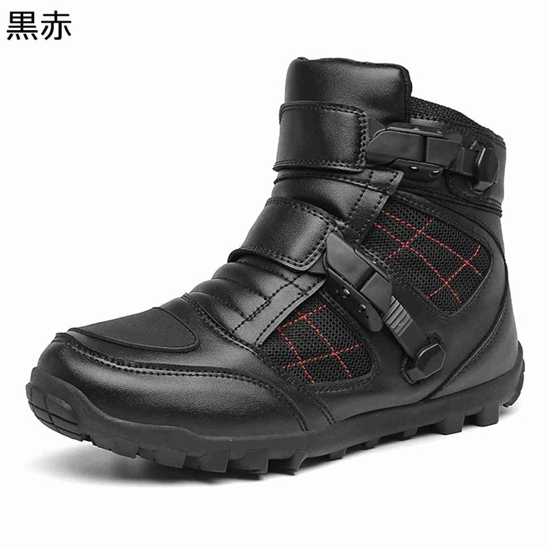 ライディングブーツ レーシングブーツ メンズ バイク用ブーツ 革 ミドルカット 防寒対策 トレッキングブーツ 大きいサイズ 耐磨耗 撥水 プロテクター 通気 オートバイ靴 スポーツ ワークマン アウトドア