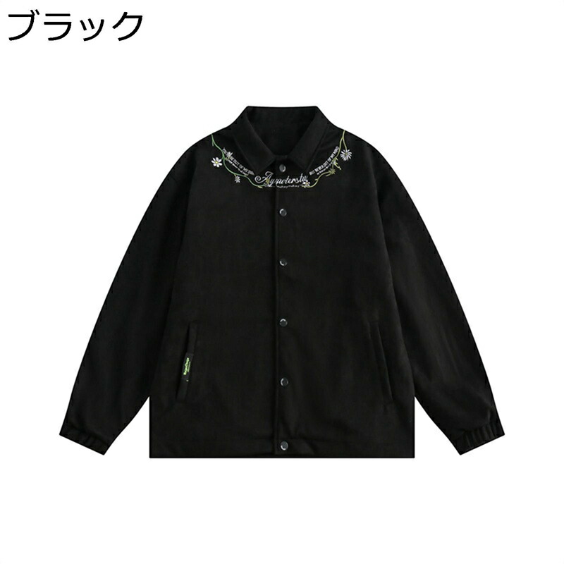 トレーナー ユニセックス ジャンパー 長袖 ストリート 花柄 プリント カップル カッコイイ カジュアル コート ボタン ゆったり おしゃれ パーカー 男性 女性 シングルブレステッド トップス｜感謝マーケット