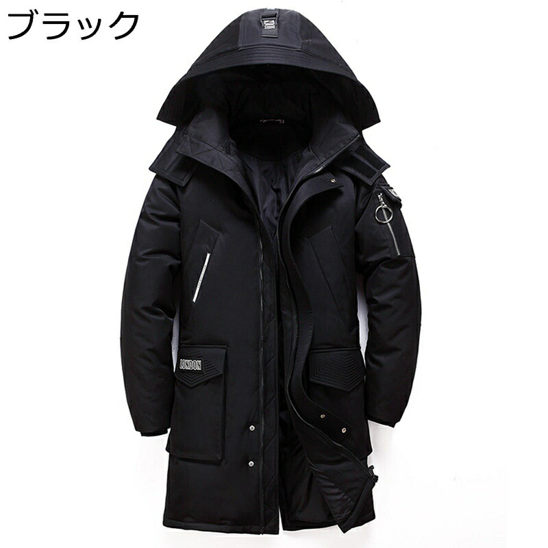 メンズ ダウンジャケット 冬服 ハーフ丈 防寒アウター 厚手 フード取外せる 防風 保温ウエア 寒さ対策 カジュアル アウトドア ワークウエア 普段使い 通勤 通学 ハイキング ダウンパーカー｜感謝マーケット 13,916円