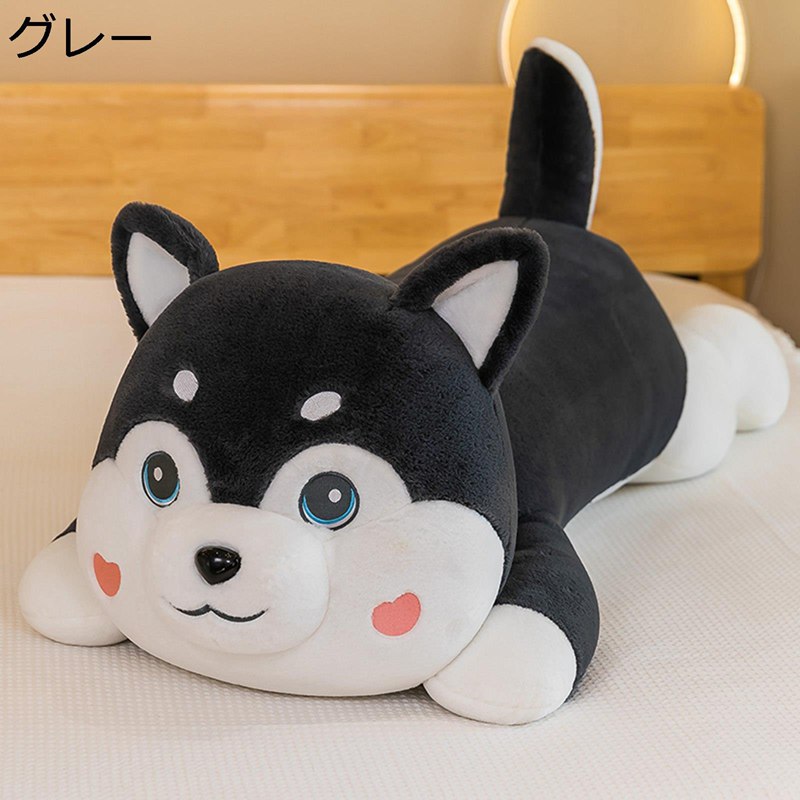 芙蓉手当たり 犬ぬいぐるみ 犬縫いぐるみ 抱きまくら 座布団 ロング 体長々しい 目の前枕 大層らしい 横向き枕 手あそび 毛の荒物 好いたらしい ホンブルグ帽 ふわふわ もふもふ 座布団 ちびっ子 室内装飾 お座敷飾りつけ