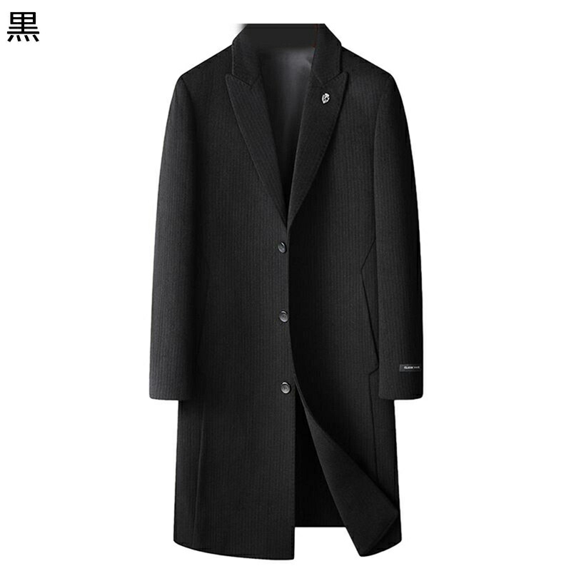 チェスターコート ウールコート メンズ ロング丈 ラシャコート 秋冬 保温 ゆったり 紳士服 着痩せ テーラード スーツジャケット レイヤード 外出 ストリート ベーシック 大きいサイズ
