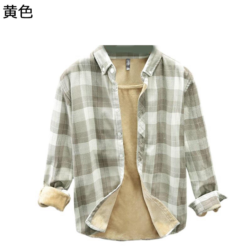 シャツ 冬用シャツ メンズ シャツジャケット ボタンダウン レトロ 長袖 開襟 暖かい 防寒 保温シャツ 大きいサイズ 裏起毛 厚手 耐久性 和風 秋冬 通勤 通学 ビジネス カジュアル｜感謝マーケット
