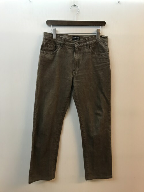 Stussy ブラウンパンツ Mサイズ 楽天市場】パンツ stussy（カラーブラウン）（メンズ