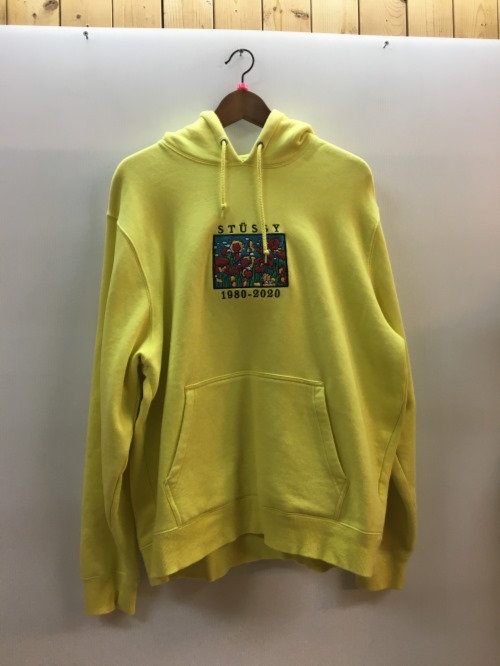 楽天市場】Stussy ZIPパーカー Mサイズ グレー ワンポイント ロゴ 刺繍