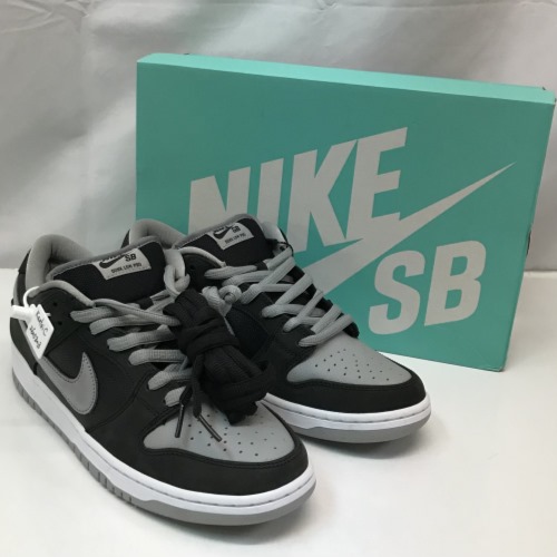 NIKE ナイキ スニーカー SB DUNK LOW ダンク ロー SHADOW シャドウ メンズ レザー ブラック グレー BQ6817-007／メンズ・スニーカー【中古】[☆4]｜リバティ鑑定倶楽部 42,900円