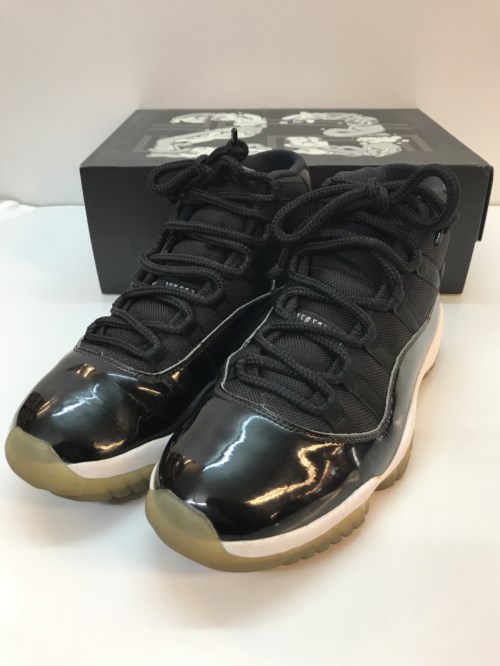 NIKE　ナイキ　AIR JORDAN 11 RETRO　SPACE JAM #45　サイズ27cm　ブラック　378037-003／メンズ・スニーカー【中古】[☆3]
