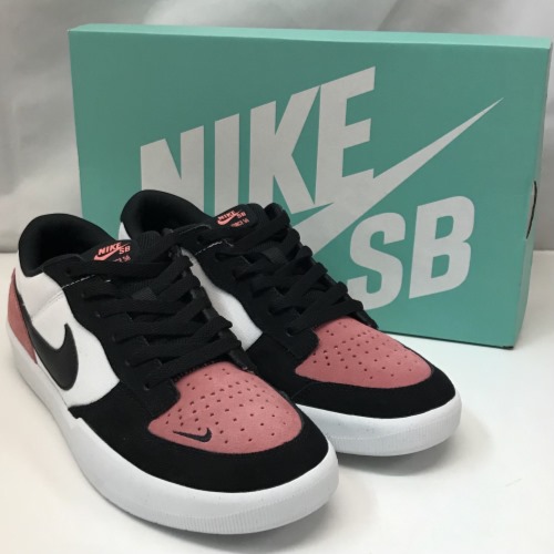 NIKE ナイキ SB FORCE 58 スケートボーディング フォース58 スニーカー メンズ ピンク ブラック ホワイト CZ2959-600／メンズ・スニーカー【中古】[☆3]