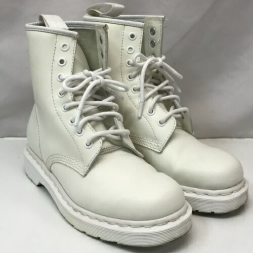 【極美品】ドクターマーチンブーツ 1460 ホワイトステッチ UK4(23cm） ドクターマーチン Dr.Martens 1460 WHITE STITCH ホワイト