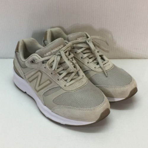 NEW BALANCE ニューバランス WW880GE5 スニーカー スエード 22.5CM レディース グレージュ グレー ベージュ ゴールド／レディース・スニーカー【中古】[☆3]