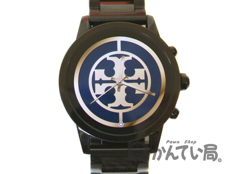 楽天市場 Tory Burch トリーバーチ Torytrack トリートラック Touchscreen タッチスクリーン Smartwatchスマートウォッチ レディース 腕時計 ブラック Tbt02 Dw7t1 箱 コマ 取説付き Used Ab 質屋かんてい局 名古屋西店 かんてい局名古屋西店