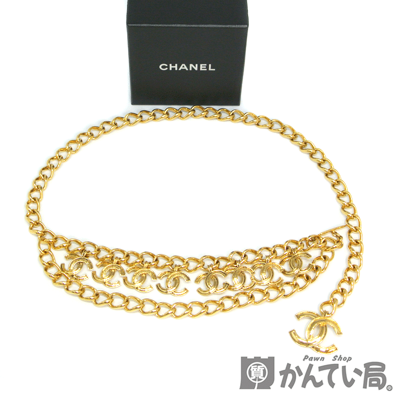 楽天市場 Chanel シャネル 94p ココマーク チェーン ベルト ゴールドカラー Gp ヴィンテージ Used A 希少 レア 質屋かんてい局 名古屋西店 かんてい局名古屋西店