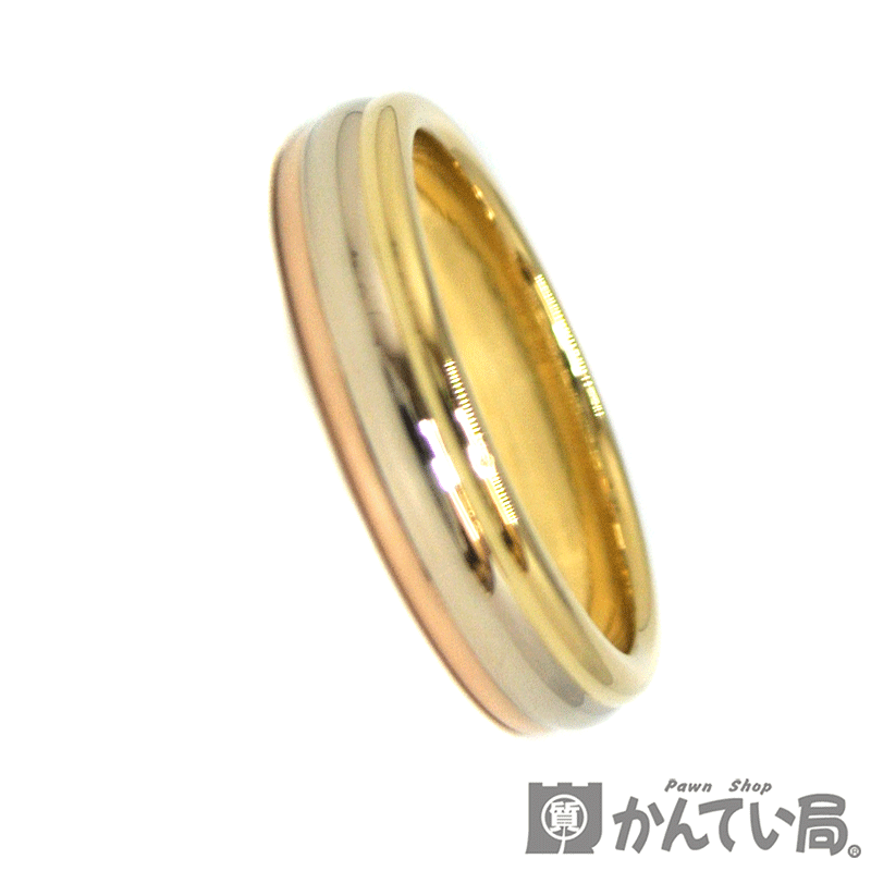 全国宅配無料 Cartier カルティエ トリニティ ウェディング ウエディングリング K18yg Wg Pg イエロー ホワイト ピンクゴールド スリーカラー 750 59 18号 指輪 Used Sa 新品仕上げ済み 質屋かんてい局名古屋西店 かんてい局名古屋西店 好評