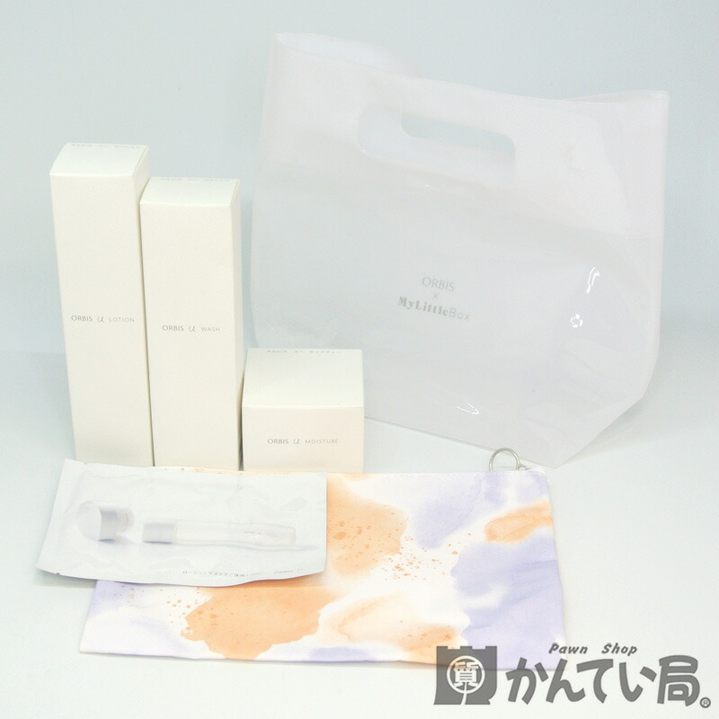 楽天市場 Orbis オルビス ユー ウォッシュ 洗顔料 1g ローション 化粧水 180ml モイスチャー ジェル状保湿液 50g マスク N パック 1枚 ポーチ My Little Box スキンケアセット 未使用品 質屋かんてい局名古屋西店 かんてい局名古屋西店