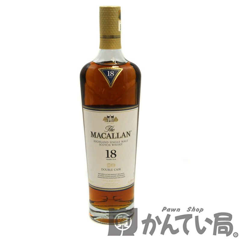 THE MACALLAN ダブルカスク 未開栓 ウイスキー 18年 スコッチ 700ml 43