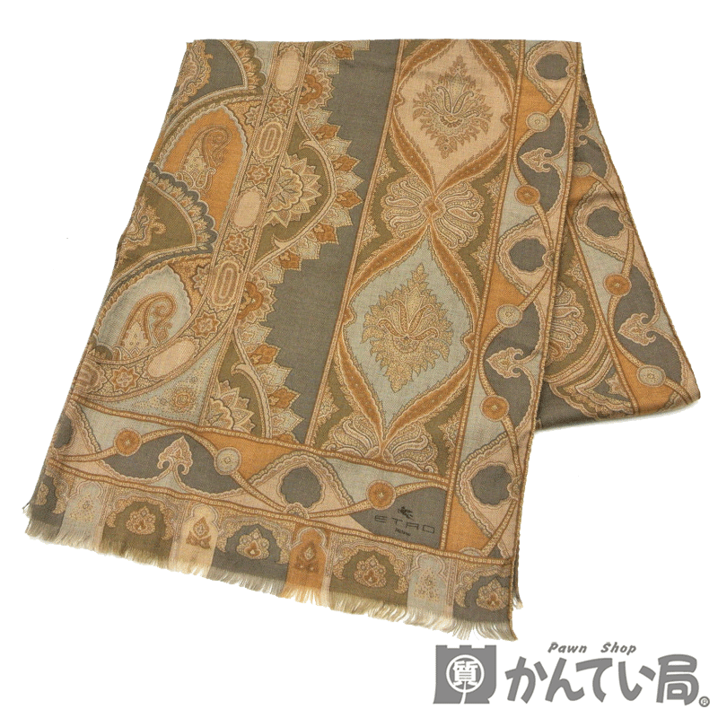 楽天市場】エトロ ETRO ストール ペイズリー パープル マルチ