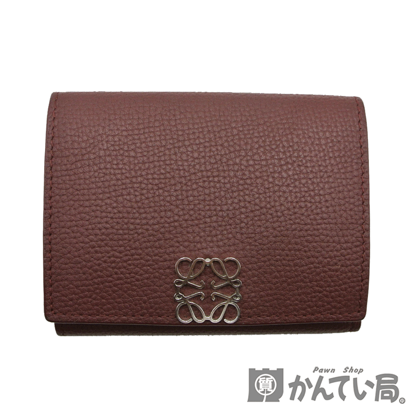 楽天市場】ロエベ LOEWE アナグラム トライフォールドウォレット