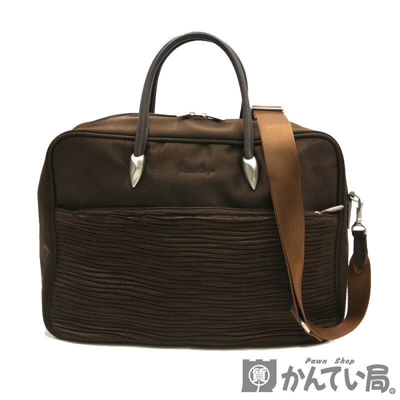 希少廃盤 マサキマツシマ ハンドバッグ カーフレザー 黒 変形 ロゴ金具 ヌメ革 MASAKI MATSUSHIMA(マサキマツシマ) / ハンドバッグ/レザー/BLK