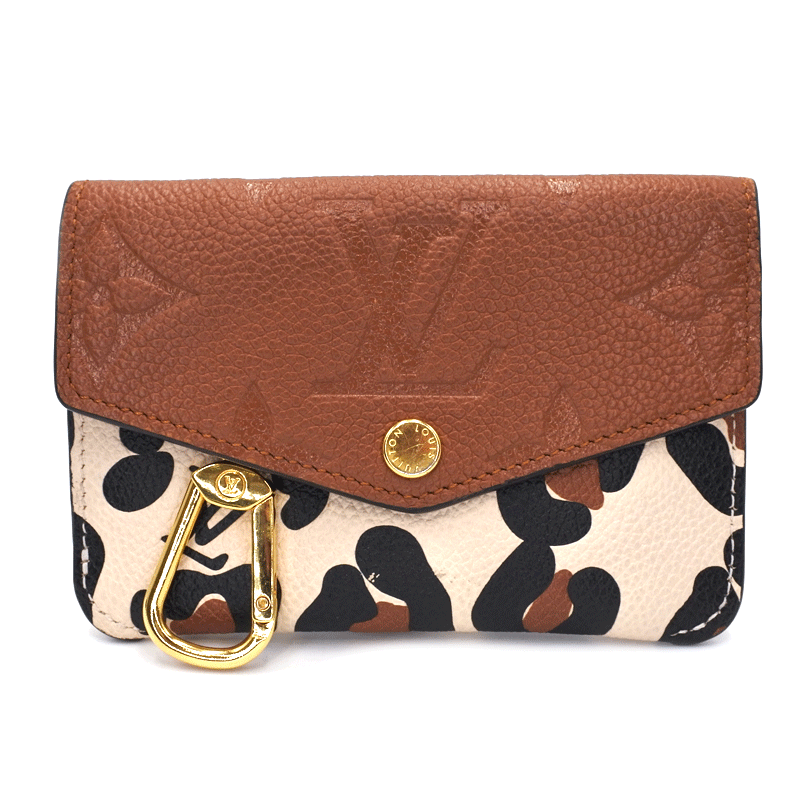 LOUIS VUITTON【ルイ・ヴィトン】ポシェット・クレNM M80692 モノグラム・アンプラント キーケース コインケース ブラウン アニマルプリント レディース メンズ ユニセックス【中古】USED-AB|かんてい局名古屋西店