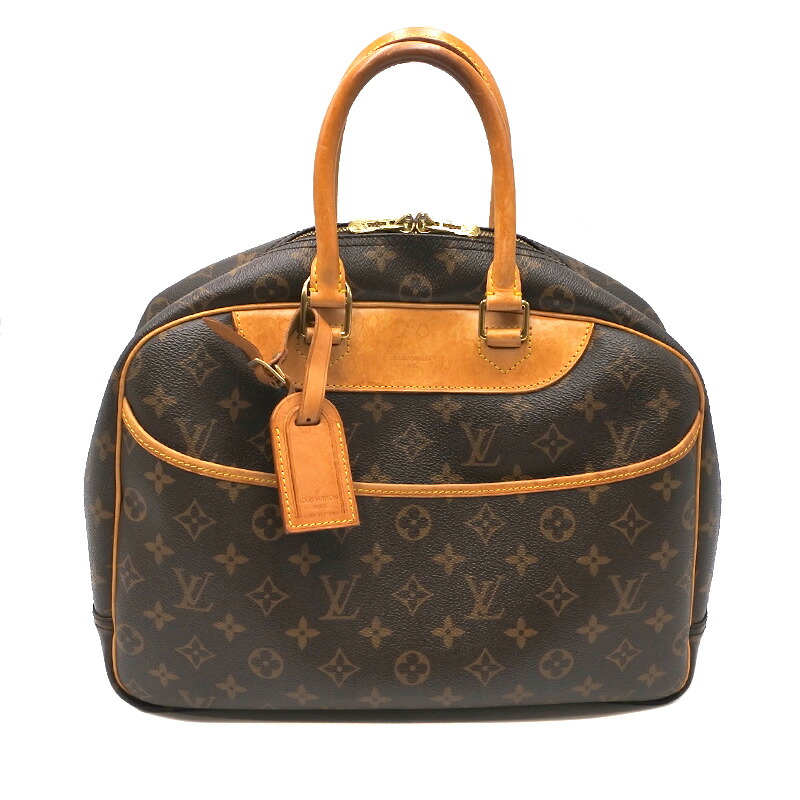 LOUIS VUITTON【ルイ・ヴィトン】M47270 ドーヴィル モノグラム ハンドバッグ 鞄 ブラウン レディース【中古】USED-AB
