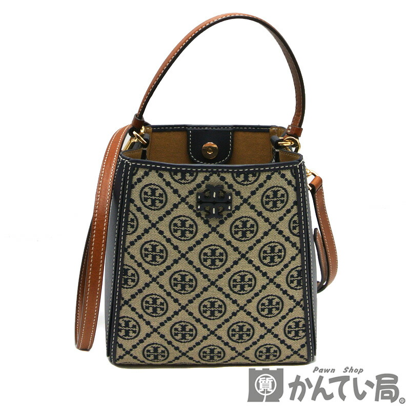 トリーバーチ　マックグロー Tモノグラム スモールバケットバッグ マックグロー Tモノグラム スモールバケットバッグ: レディース