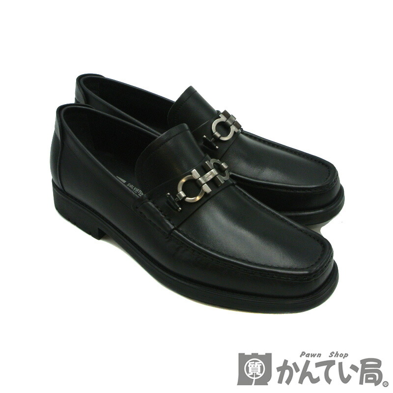 超美品 Ferragamo ガンチーニ ローファー 7 1/2 2E イタリア Salvatore Ferragamo - Salvatore Ferragamo ガンチーニ
