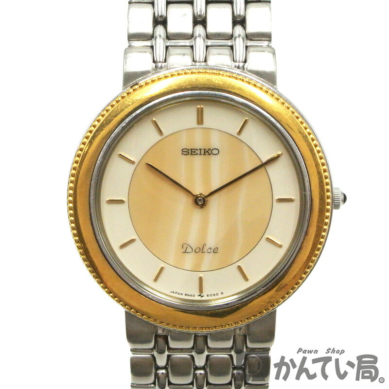 Seiko セイコー Dolce 7320-6090 シルバーゴールド Vintage Seiko Dolce Gold 90s Special - Etsy