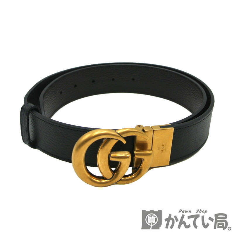 楽天市場】GUCCI(グッチ) GGマーモント リバーシブル ベルト