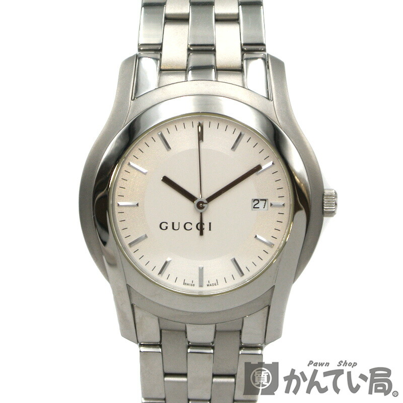 GUCCI グッチ 8500M ブラック メンズウォッチ ― 薄型・一体型ブレス GUCCI グッチ 8500M ブラック メンズウォッチ ― 薄型・一体型