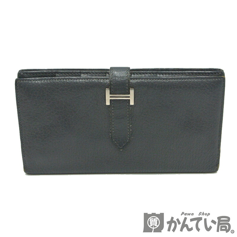 極美品 鑑定済 箱付き エルメス ベアンスフレ 二つ折り長財布 エプソン 黒 楽天市場】エルメス ベアンスフレ エプソンの通販