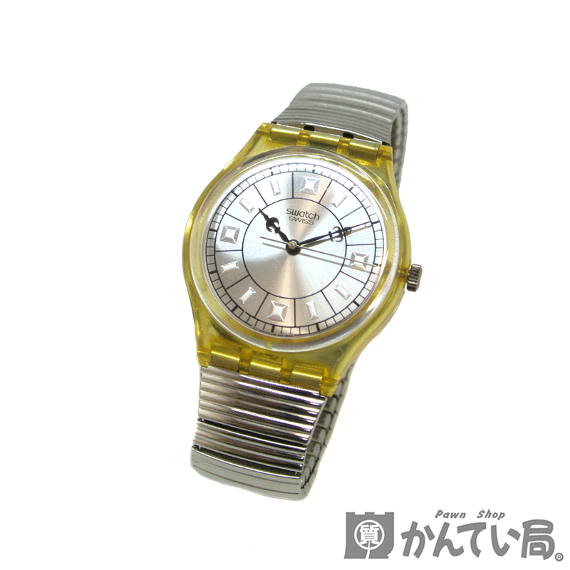 Swatch スご覧なさる Godefroi Gk174 ステンベルト 伸縮金 甲羅スケルトン 水晶 メンズ ウォッチ 腕時計 中古 Used A 質屋かんてい部門名古屋酉店鋪 Hotjobsafrica Org