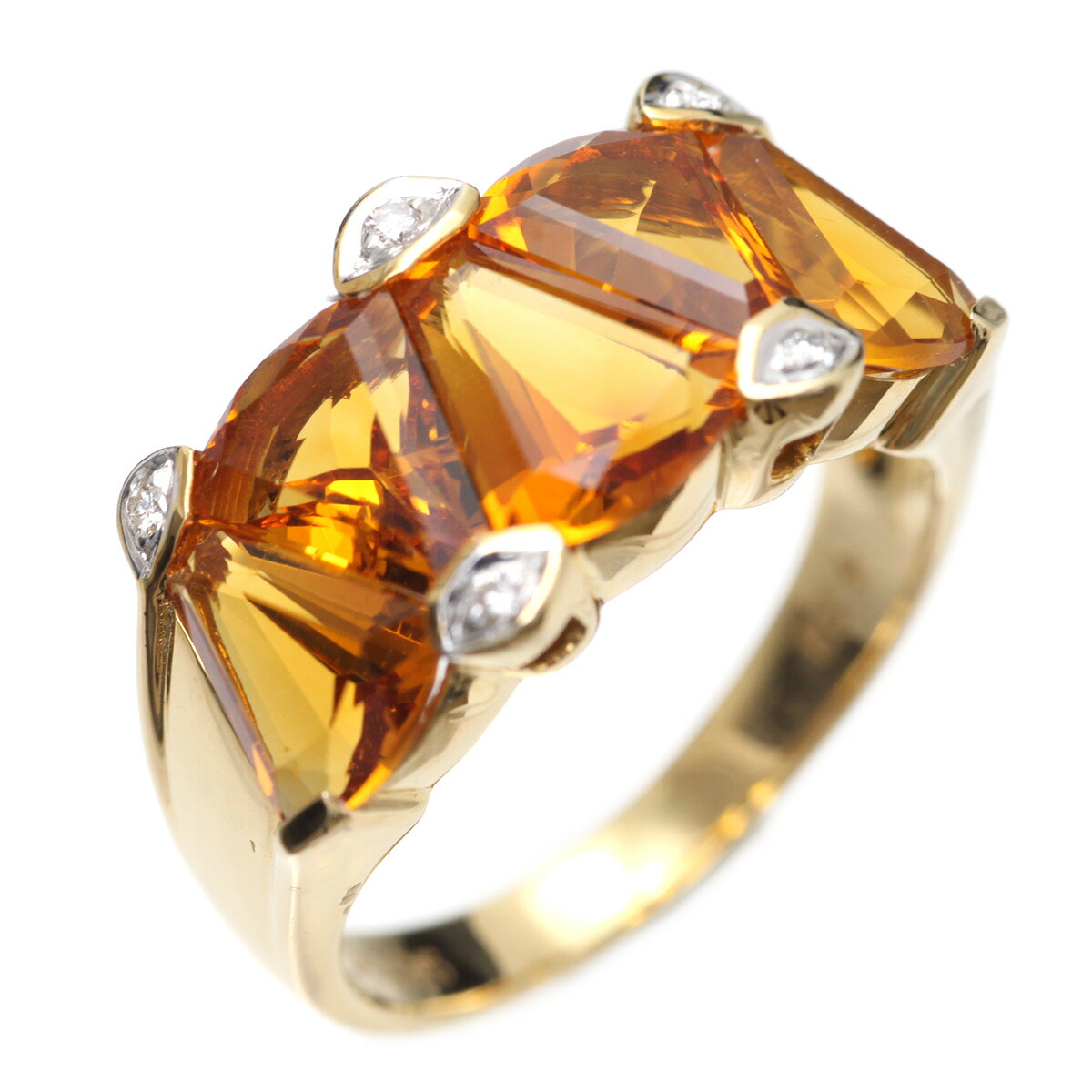 K18 シトリンリング 5.5g