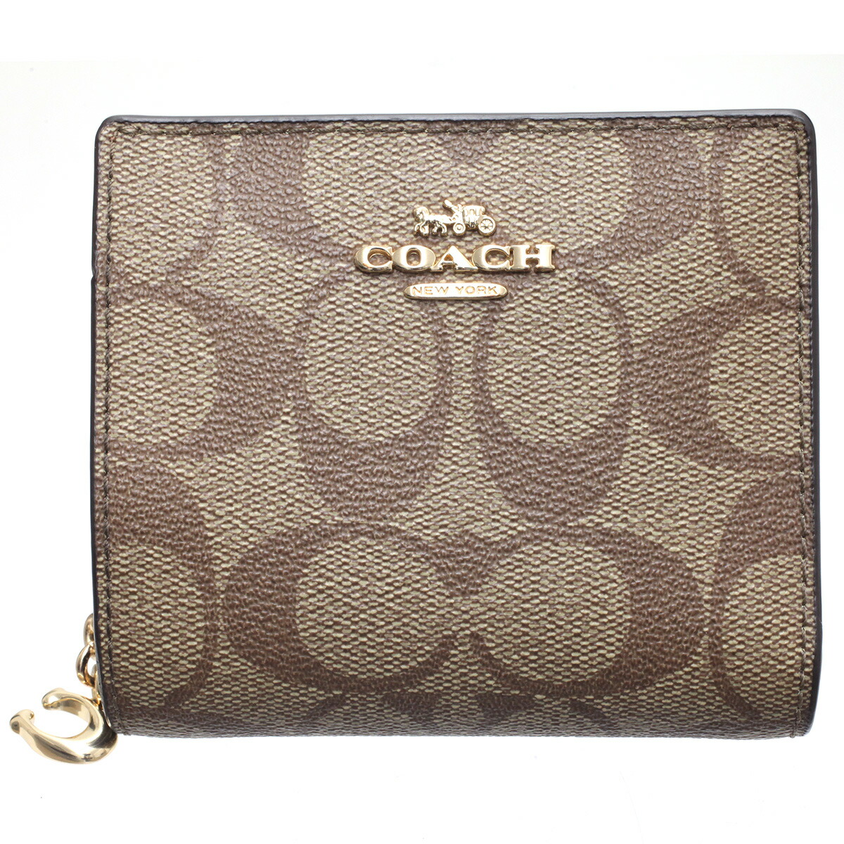 楽天市場】【財布】COACH コーチ ミニシグネチャー 2つ折り財布